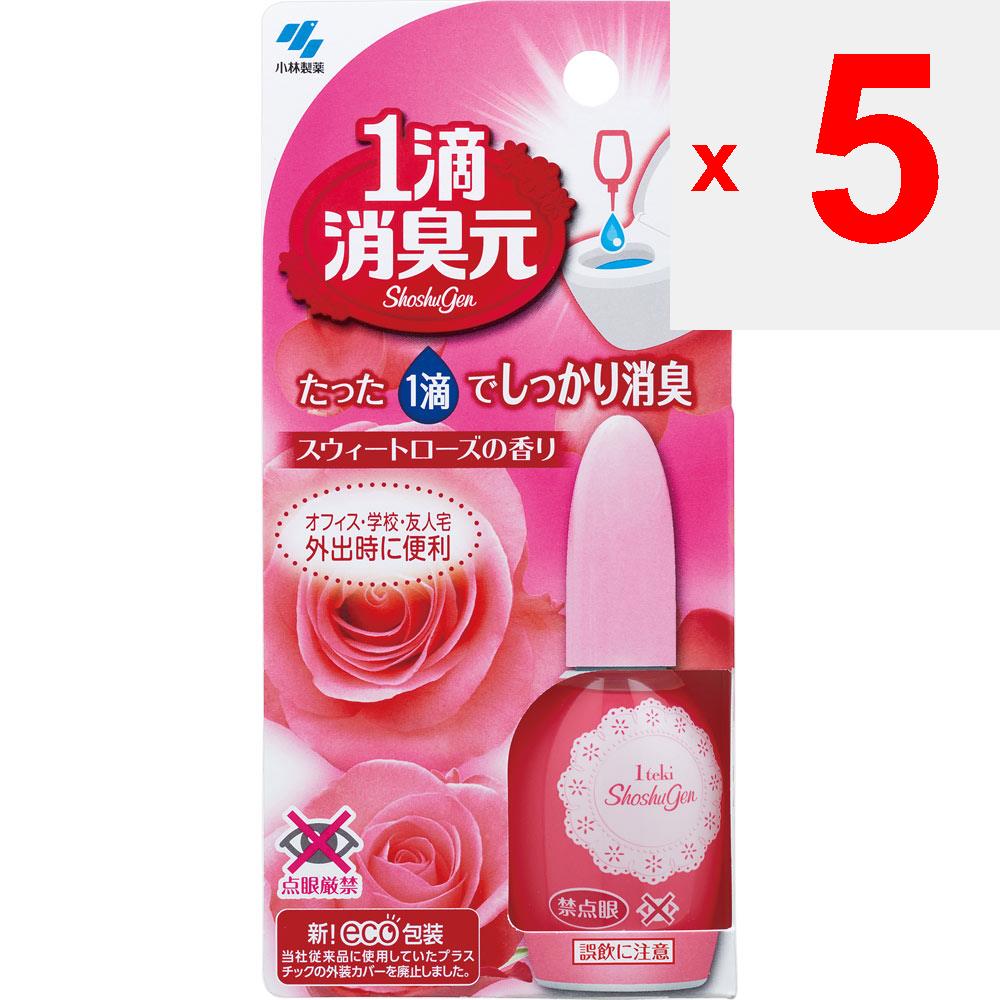 KOBAYASHI Pharmaceutical Дезодорант Gen 1 капля с ароматом сладкой розы 20 мл Туалетные принадлежности Этикет Портативный мини-флакон для удобства использования на ходу