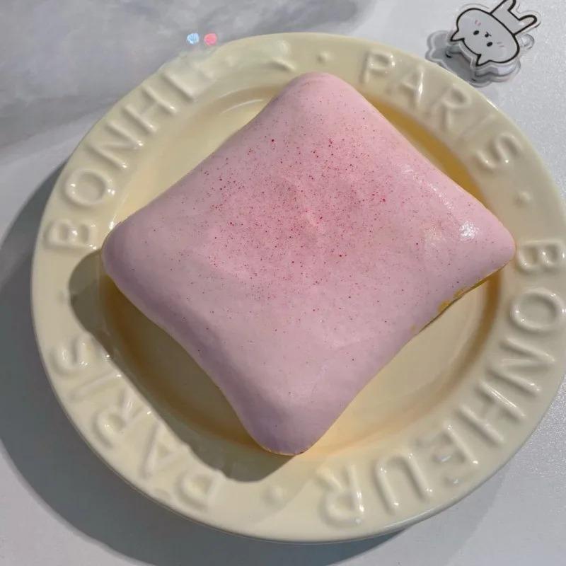 Мягкий Имитированный Тост, Игрушки для Сжимания, Медленно Поднимающееся Давление для Снятия Сенсорной Тревожности, Аутичным Детям Весело и Целительно