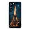 Phone Case For Samsung Galaxy S25 Edge S24 S23 FE S22 Ultra S20 S21 5G S10 Plus S10E Soft Clear Cover Red Umbrella Eiffel Tower