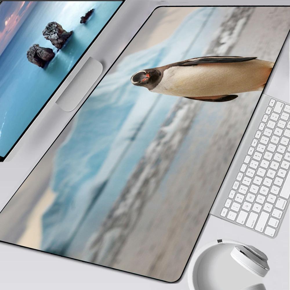 penguin antarctica cute madagascar Mouse Pad Rubber Mat Laptop Xxl Mousepad Notebook Gamer Computer Table Gaming Accessories