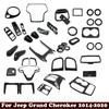 Для Jeep Grand Cherokee WK2 2014- ABS карбон Автомобильная дверная ручка Кнопка стеклоподъемника крышка коробки передач рулевого колеса вентиляционное отверстие кондиционера