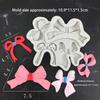 1 Pcs 4-Hole Bow Bowknot Silicone Cake Baking Mold Sugarcraft Chocolate Cupcake Baking Mould Fondant Cake Decorating Tools