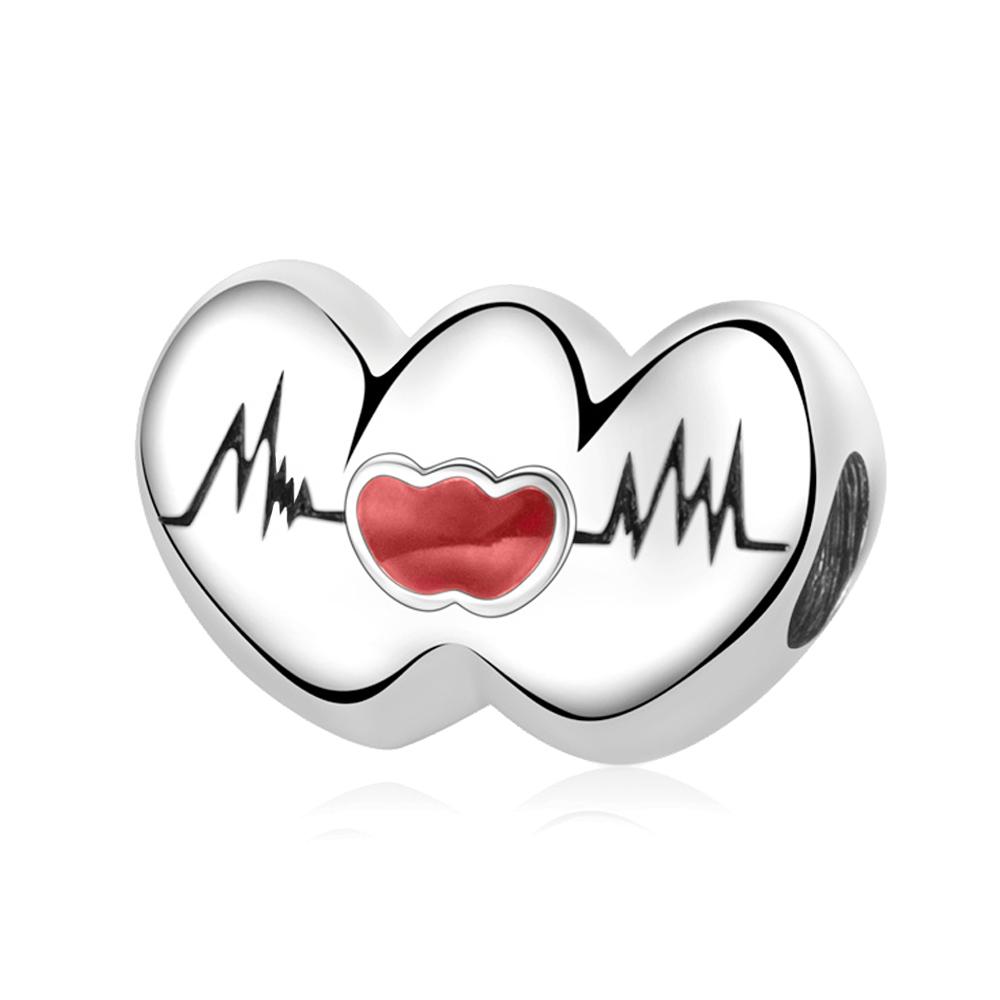 Шармы-подвески из серебра 925 пробы 'Скорая помощь' с таблеткой, стетоскопом, аптечкой для браслета, подарок на День медсестры, ювелирное изделие