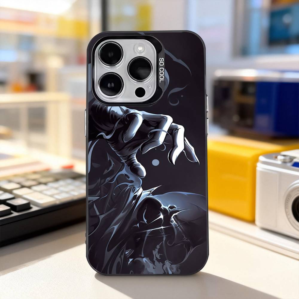 Чехол для телефона V-ValorantS O-Omen для iPhone 17,16,15,14,13,12,11,Pro,XS,Max,Plus,Mini,SE4,E IMD Матовый черный