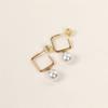 BELLA BOX Simple Stylish Female Earrings With Simulated Pearl Temperament Sweet Ear Piercing Accessories For Women Fashion Jewelry