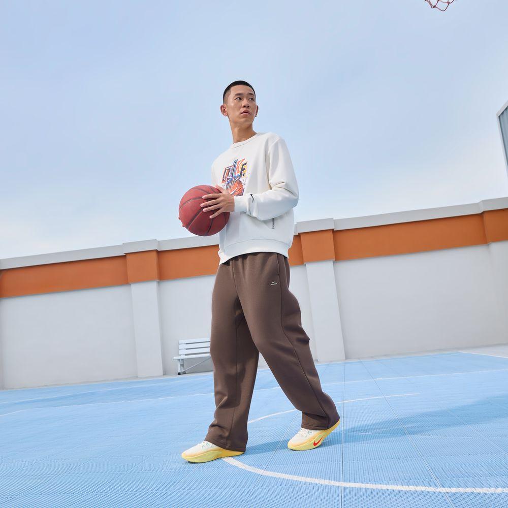 Men's Shorts Nike Therma FIT Standard Issue Loose Fit Fleece Lined Straight Fit Lace Up Basketball Shorts