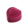 Fashion Couple Lover Wedding Party Earrings Holder Heart Boxes Jewelry Case Velvet Ring Box