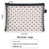 High-Value Heart Mesh Makeup Bag - Portable Lipstick & Cosmetics Storage