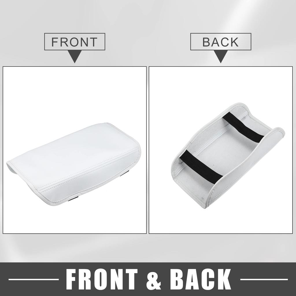 ABSOPRO Car Center Console Waterproof Armrest Seat Box Cover for Hyundai Tucson 2022 White Pad, 2023,