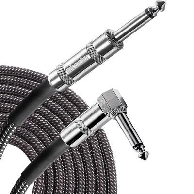Micawber Guitar Bass Shield Cable от Top Domestic Устойчив к легкому твидовому тканому материалу SL [Рекомендуемые игроки] отключение, (3m)