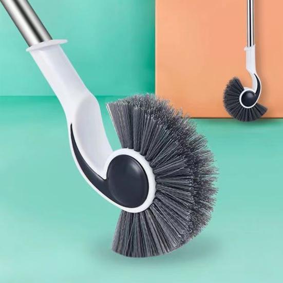 Щетка для раковины для аквариума, полукруглая головка щетки, чистка углов, длинная ручка, экономия труда