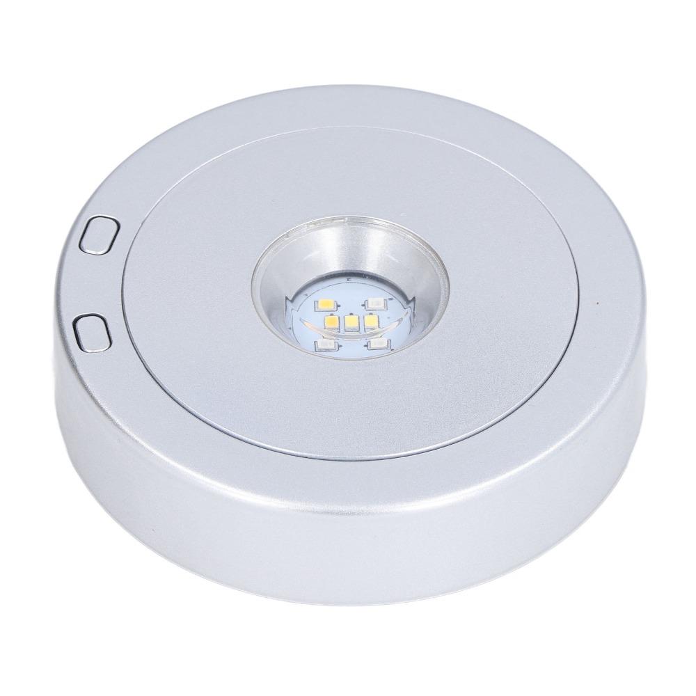Colorful Light Rotating Display Stand USB or Battery Powered Crystal Display Base Stand  Bottle