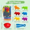 Children's Early Childhood Education Preschool Multi-category Educational Soft Gel Simulation Animal Counting And Classification Clip Toys