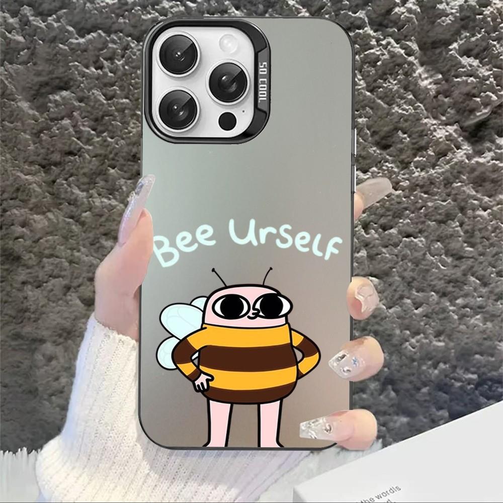 Розовый Мультяшный Забавный Большеглазый Ketnipz Чехол для Телефона Для IPhone 16 15 14 13 12 11 Pro Max X XR XSMAX Plus Матовый Ударопрочный Задний Чехол