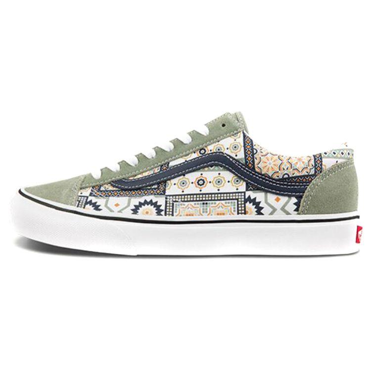 Vans Style 36 Moroccan Print Low-Top Skate Shoes Unisex Sneakers Gray VN0A54F6688