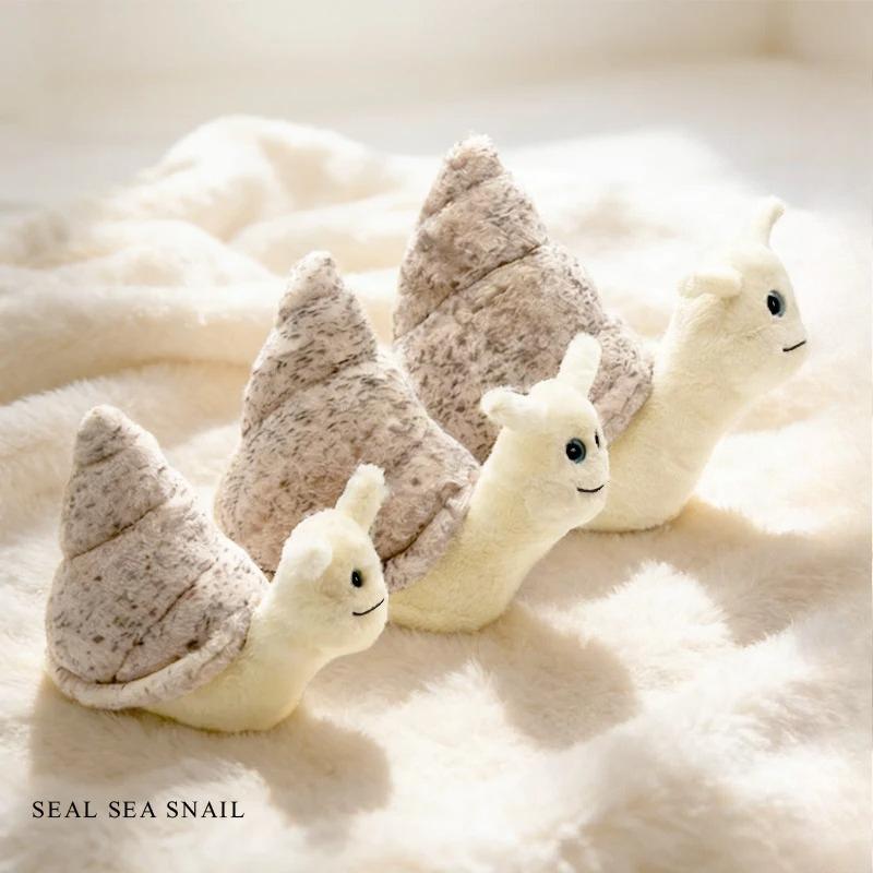 Cute Seal Snail Plush Toy Stuffed Doll Cartoon Animal Conch Birthday Gift Christmas Present
