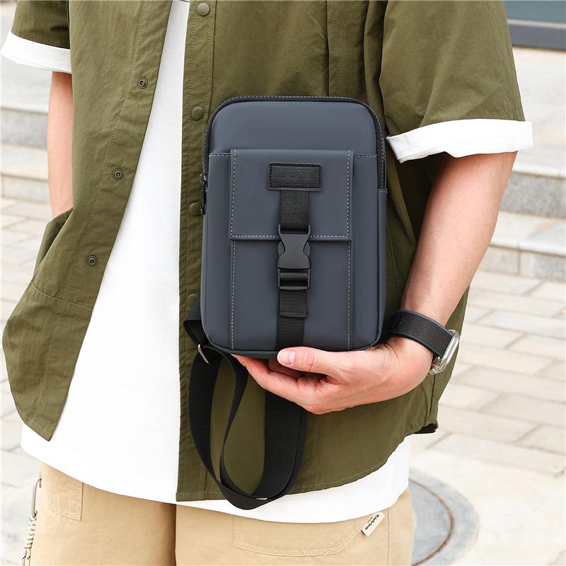 Мужская нагрудная сумка Модная наплечная нагрудная разгрузка Мужская спортивная сумка кроссбоди для мужчин Мини-сумка для телефона Сумка-тоут для путешествий