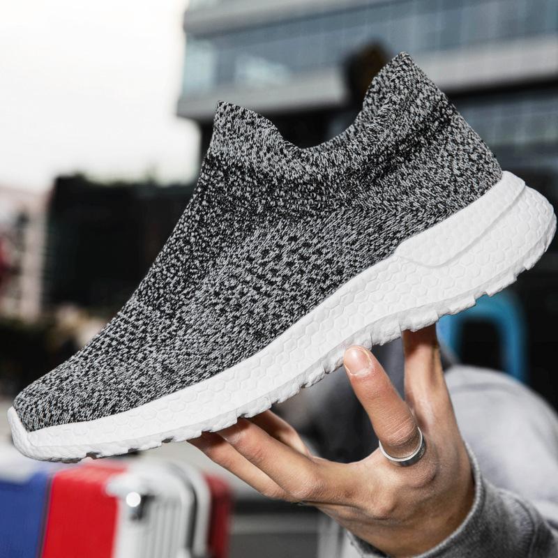 Иностранные торговые носки с плетеными мушками, пара летних сетчатых туфель, ленивые повседневные кроссовки для бега с одной педалью, модные туфли для папы