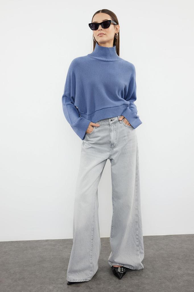 Женский свитер в элегантном стиле, супер укороченный базовый трикотажный свитер с камнями