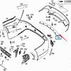 Compatible Rear Bumper Lower Trim for Mercedes-Benz CLA200, CLA260, W117