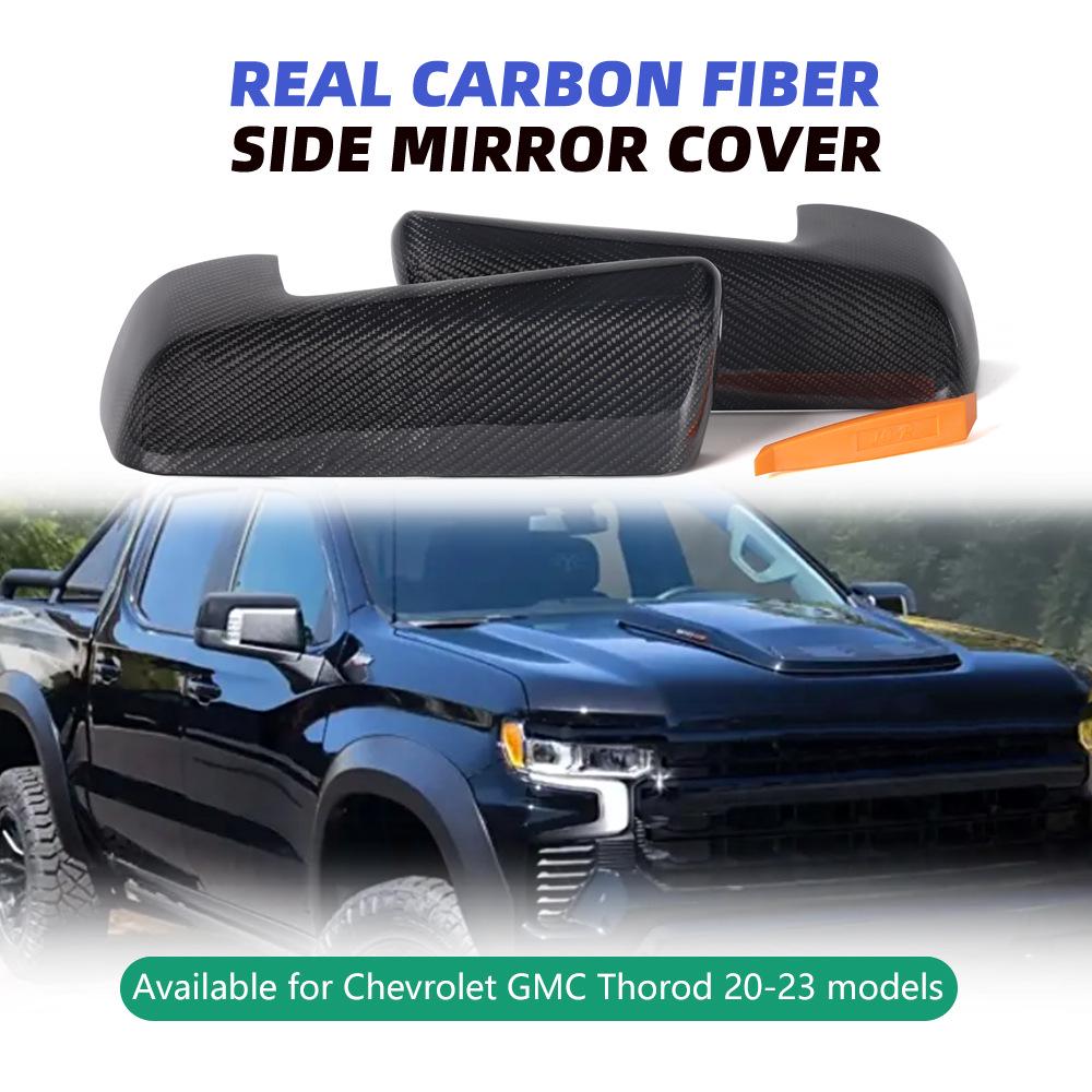 Chevrolet Silverado & GMC Sierra 19-23 Carbon Fiber Mirror Cover