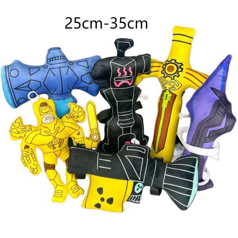 Титаны, телевизор, человек, динамик, оператор, плюшевая игрушка, титаны, дрель, человек, часы, динамик, человек, оператор, плюшевая мягкая игрушка