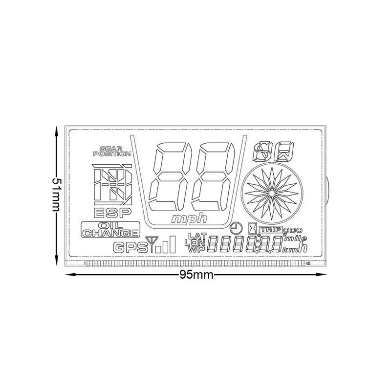Mileage Odometer Display Replacement Display for Honda TRX400FGA Rancher MPH Speedometer Instrument Cluster (2004-2007)