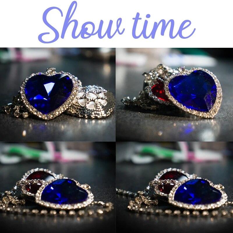 Фильм Титаник Сердце океана ожерелье Любовь навсегда синий красный кристалл подвески ожерелье женские свадебные украшения подарок