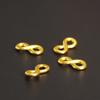 Matte Gold Alloy Figure 8 Jewelry Connectors