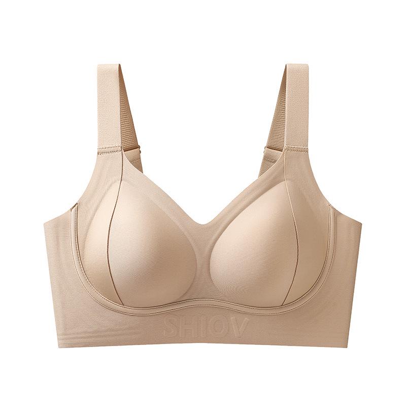 Бесшовный бюстгальтер с мягкой поддержкой, предотвращающий провисание, с гелевой спинкой для женщин - Большой размер