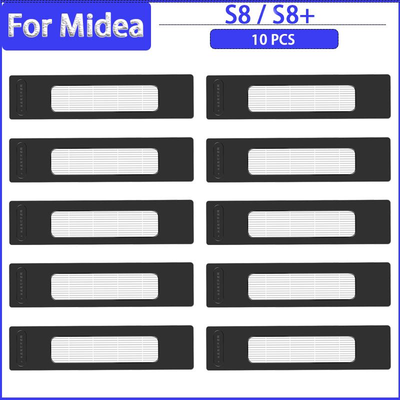 Main Side Brush HEPA Filter Mops Cloth Dust Bag For Midea S8 / S8+ Robotic Vacuum Cleaner Accessories Replacement