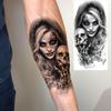 1 Sheet Full Arm Robber Gangster Temporary Tattoos For Men Women Waterproof  Tatoo Sleeve Realistic Bad Guy Fake Tattoos Sticker