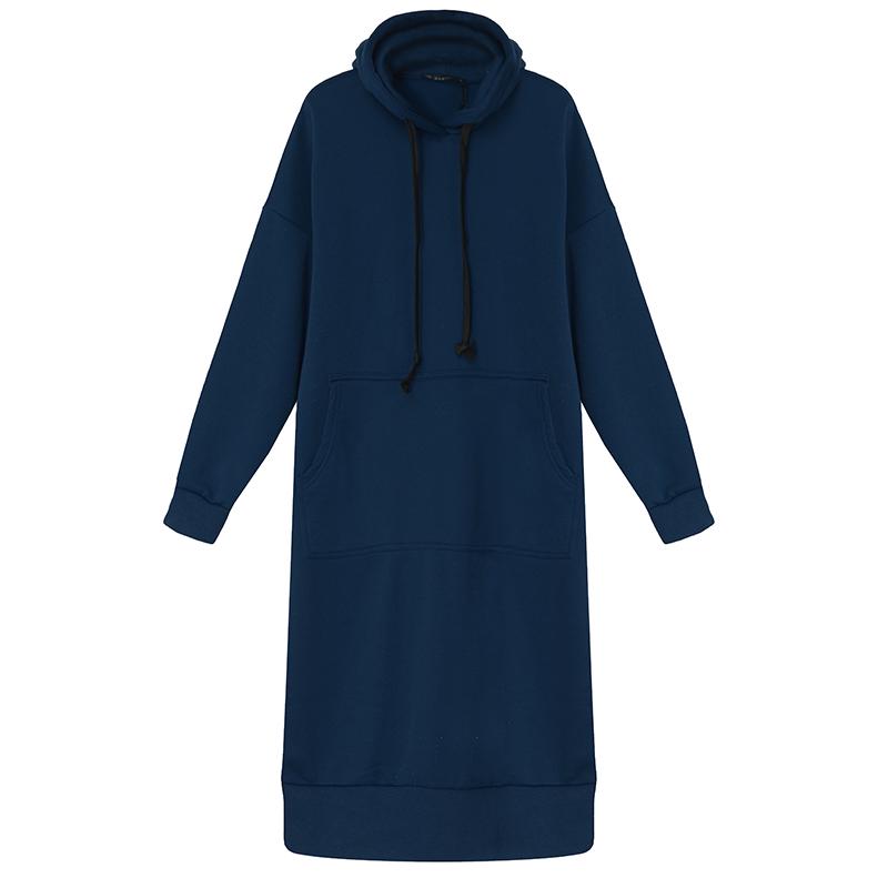 Женская длинная толстовка с капюшоном