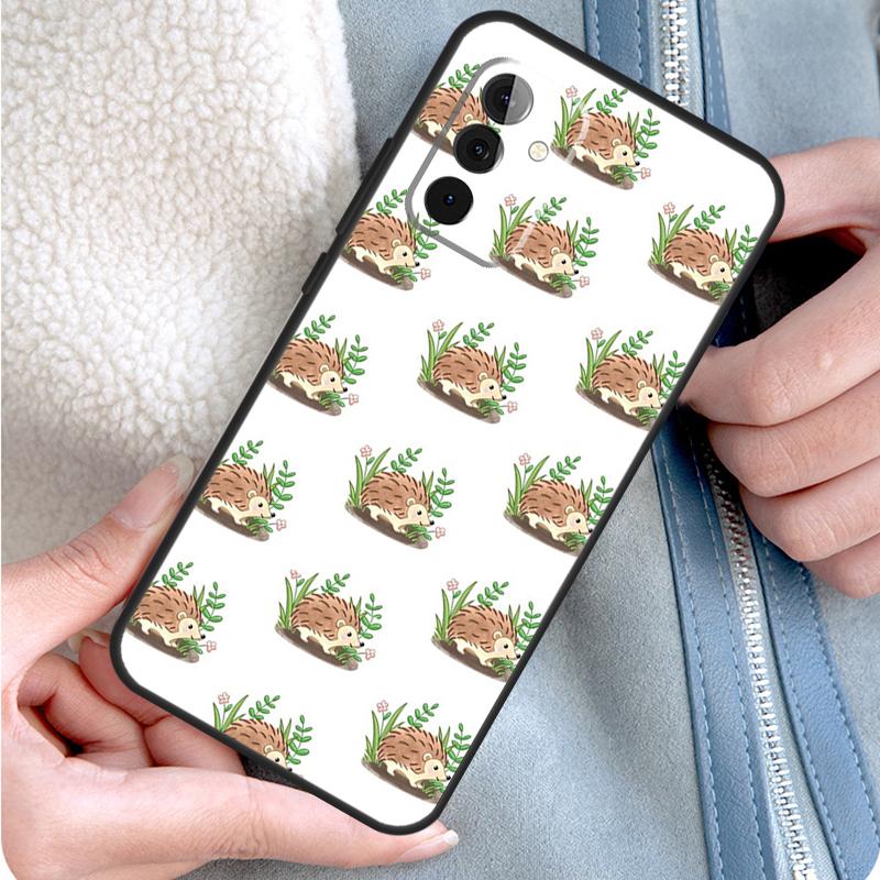 Cute Hedgehog Phone Case For Samsung Galaxy A52 A32 A12 A14 A34 A54 A51 A71 A53 A33 A13 A15 A25 A35 A55