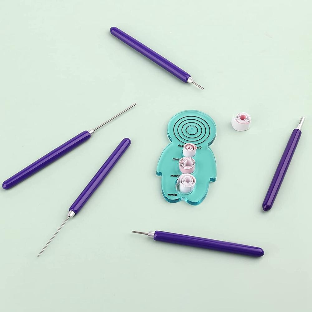 Набор инструментов для квиллинга, 5 шт. Инструменты для бумажных цветов, Инструменты для квиллинга с прорезями для скручивания бумажных цветов, Поделки своими руками для начинающих