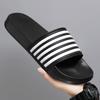 Summer Men's Shoes Slippers Stripes Pool Slides Beach Plus Size Sandals 46 48 Non-slip Shoes Home Slides