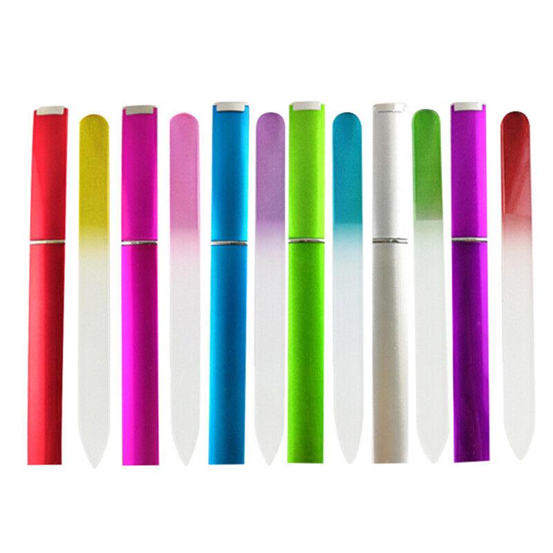 Хрустальная стеклянная пилочка для ногтей, педикюр, маникюр, буфер для пальцев, травленый филин