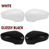 Glossy black /White Rearview Mirror Cover Shell For Renault Clio 4 Mk4 / Zoe / Captur 2012 2013- Door Wing Mirror Case