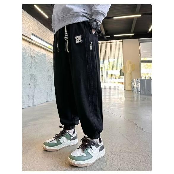 Boys' Pants Children's Sweatpants Spring and Autumn New Boys' Fried Street Children's Spring Clothes Casual Sports Trousers Tide