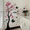 2 шт. окрашенные ветки сливового дерева бабочки спальня гостиная фон ландшафтный дизайн украшения стены наклейки
