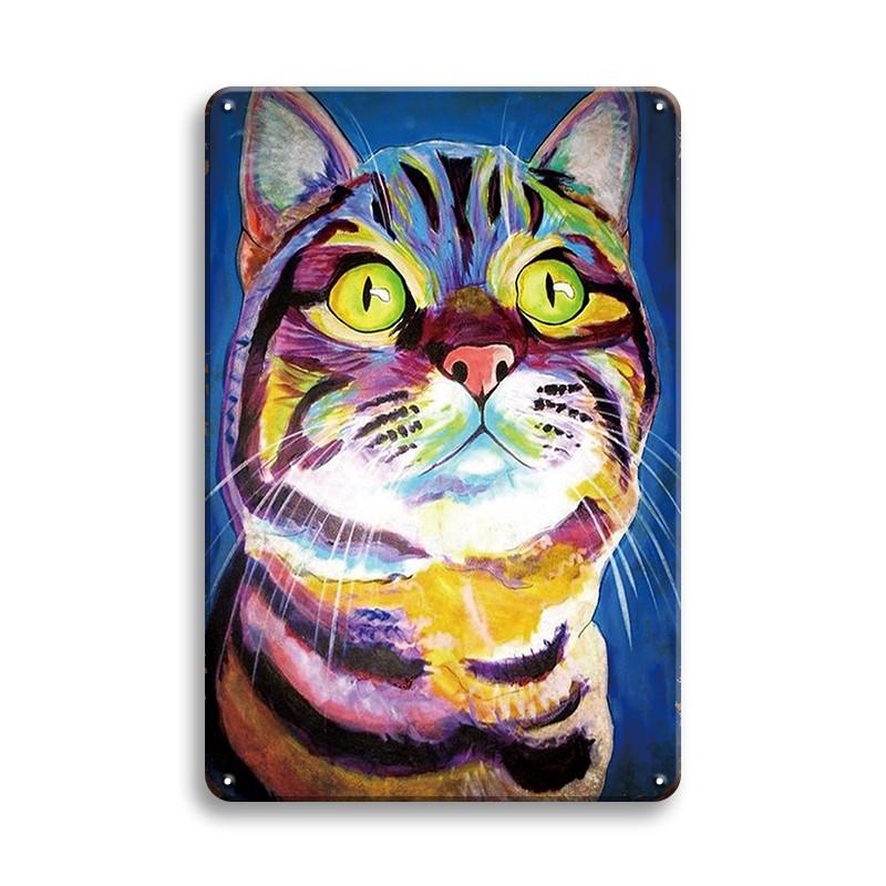 INEED винтажная табличка для домашних животных, кошка, собака, металлическая жестяная вывеска, паб-бар, домашний декор, Лев, корги, овчарка, художественный постер, Ретро Декор, настенная железная пластина