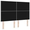 Headboard Light Grey 160 cm Velvet