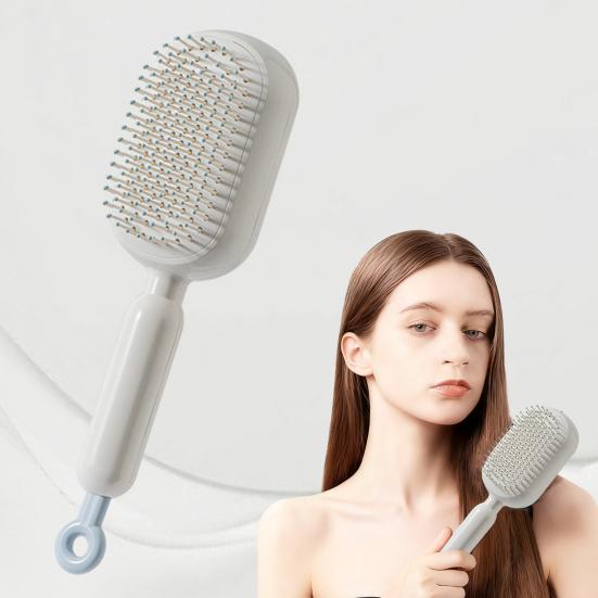 Yousheng 1/2/3Pcs Retractable Hair Brush Self-Cleaning Scalp Massage Anti-static Air Cushion Comb Portable Travel Men Women Hair Detangling Styling