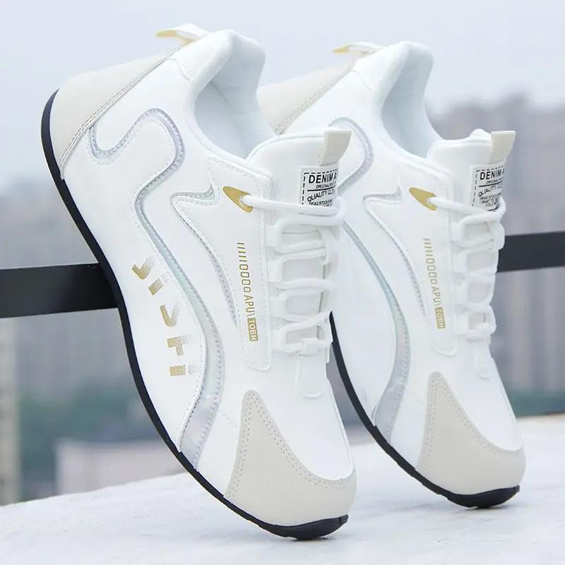 Sneakers Men Designer Shoes  Summer Leather Waterproof Casual Sports Shoes Men Lightweight Breathable Running Platform Shoes
