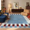 Modern Fashion Style Living Room Carpet Geometric Retro Decoration Home Rough Surface Non-slip Rug Bedroom Cloakroom Floor Mat