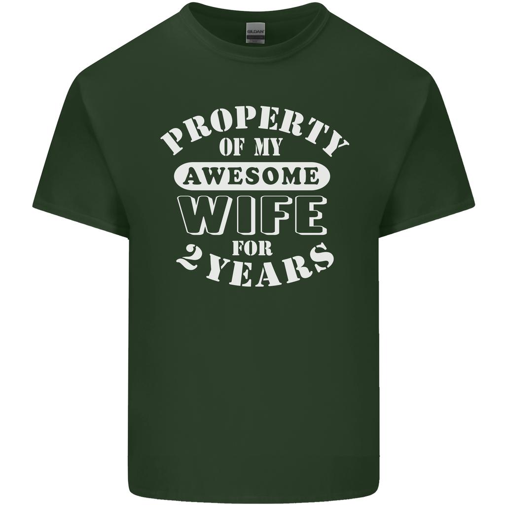 2 Year Wedding Anniversary 2nd Funny Wife Unisexs Light Cotton TShirt