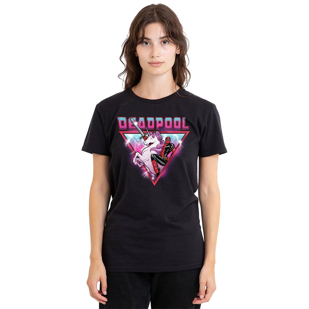 Deadpool Womens/Ladies Wade Unicorn Metal T-Shirt