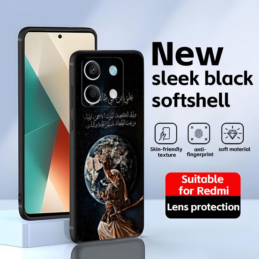 Imam Hussain Shia Ali  Phone Case For Redmi Note 14 13 12 11 Pro Plus S 5G 14C A3 Soft Black Phone Cover