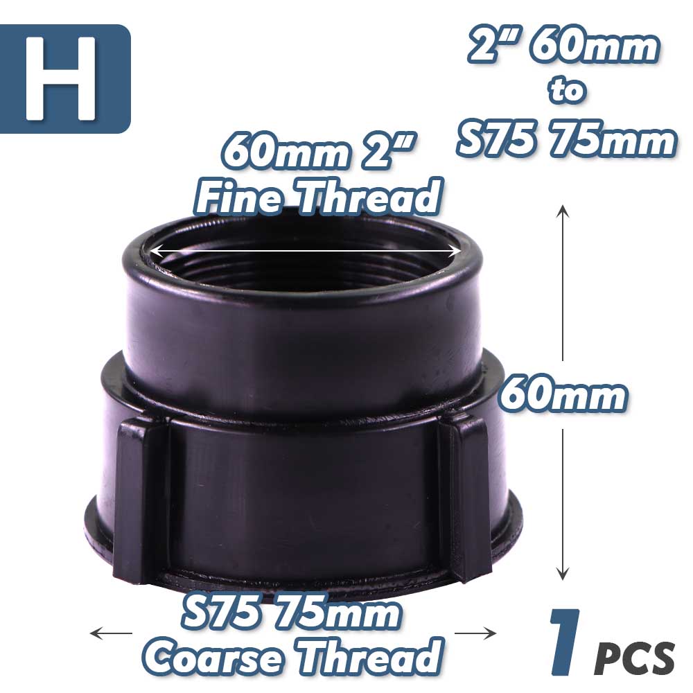 1/2" 3/4" 1" 1.5" 2" 3" 4" IBC Водяной бак Конвертор Адаптер Мелкая и Крупная резьба 1000L Тонн Бочка Садовый Полив Клапан Фитинги