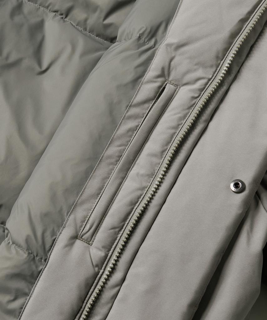 Musinsa Standard Minimal Hooded Down Short Padded Jacket [Grayish Beige]